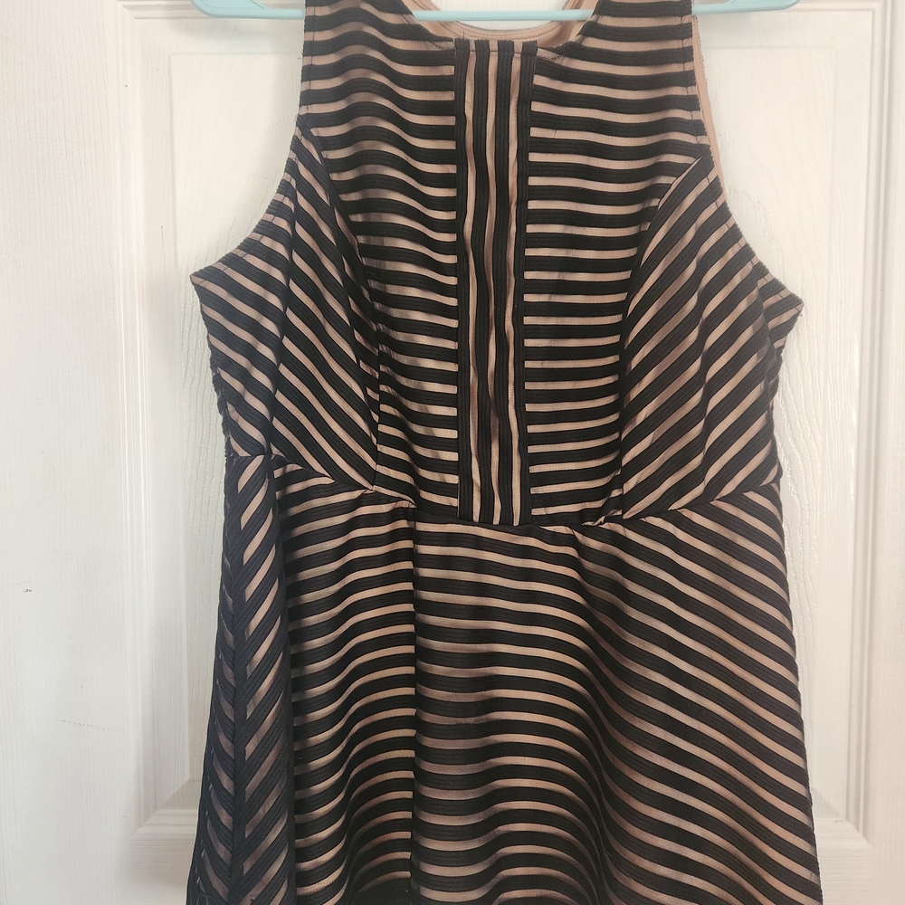 Torrid Black and Tan Sleeveless Top